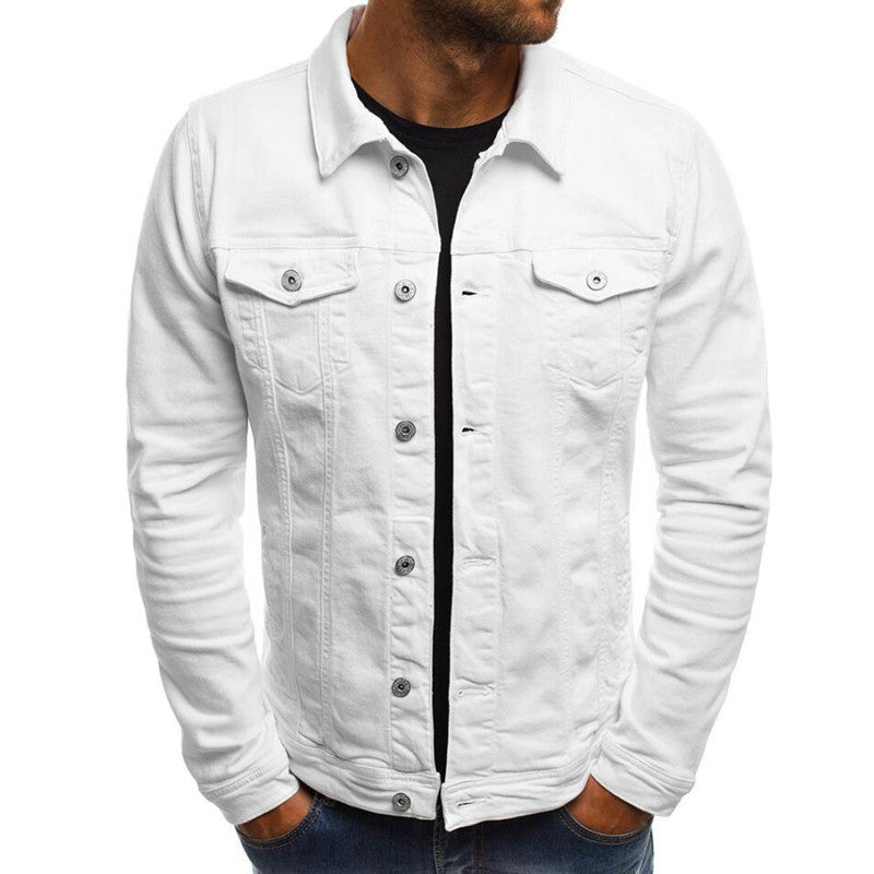 15045583001811.jpg Casual Men Jacket Denim Button Shirt Men's Attire Apparel / Clothing - Image 11