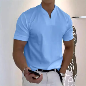 Men's Athletic T-Shirt Elastic Cotton Short-Sleeve Summer Men's Attire Apparel / Clothing