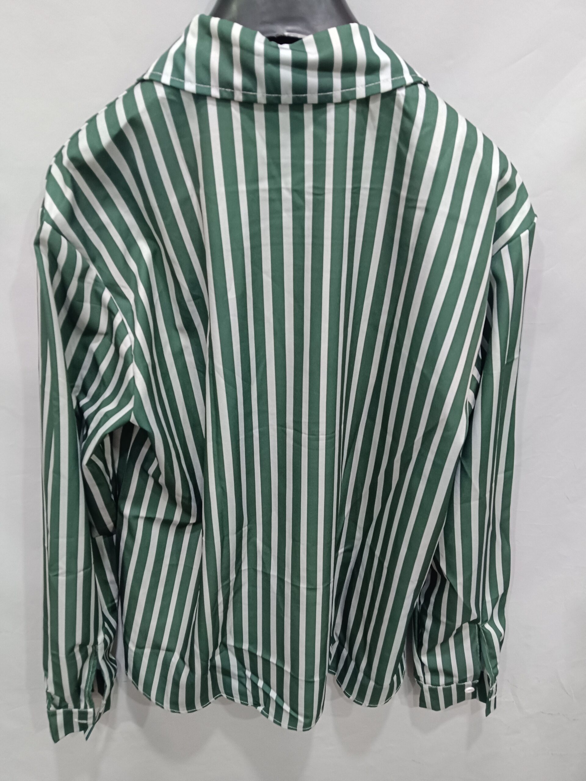 2fa8a6d8-fb71-4169-a87a-dd85a845f81f.jpg Ins Stripe Printed Long Sleeve Shirt Men Fashion Casual Lapel Button Top Clothing Men's Attire Apparel / Clothing - Image 5