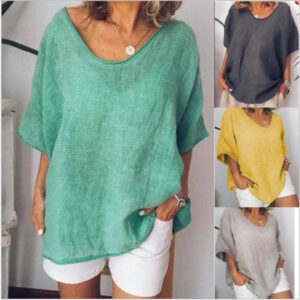 Loose Short Sleeves T-shirt Women Summer Tops Beachwear & Casual Wear Collection Womens Clothing