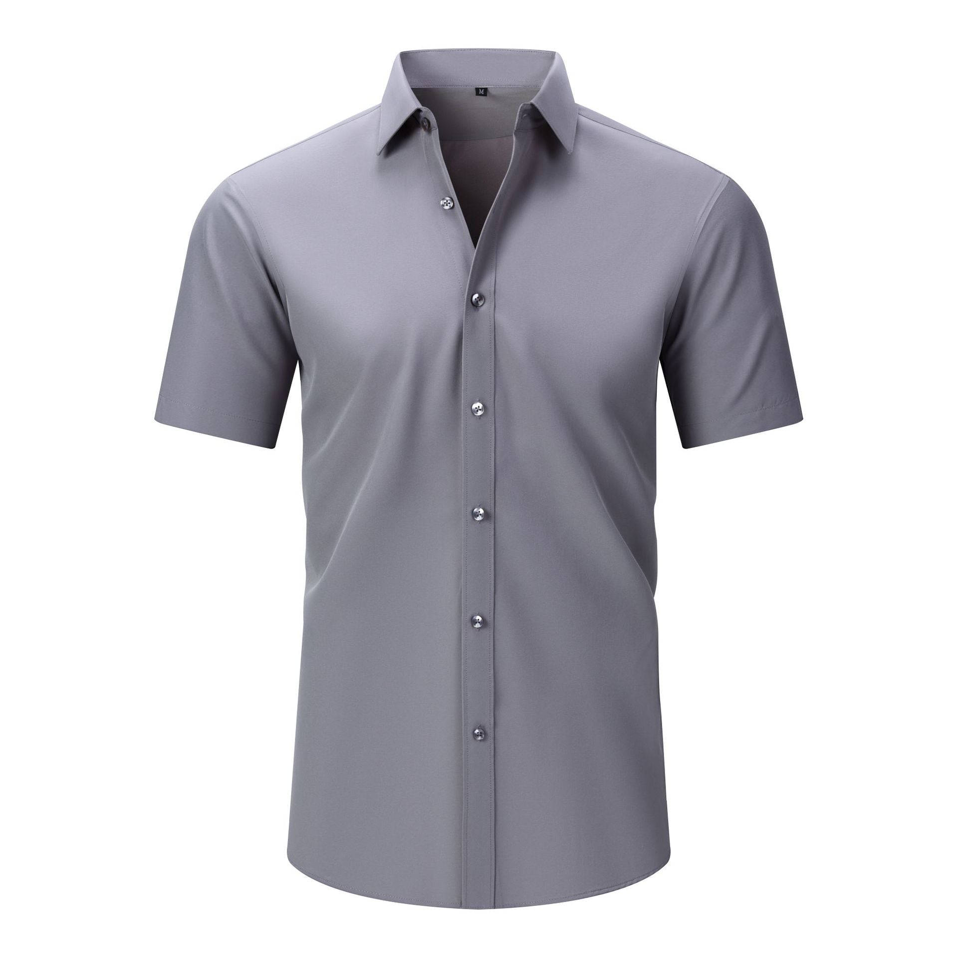 a9be4cb4-d5cd-4b4d-a782-b2ca049d7a01.jpg Mens Short-sleeve Stretchy Plus-size Lightweight Shirt Men's Attire Apparel / Clothing - Image 5