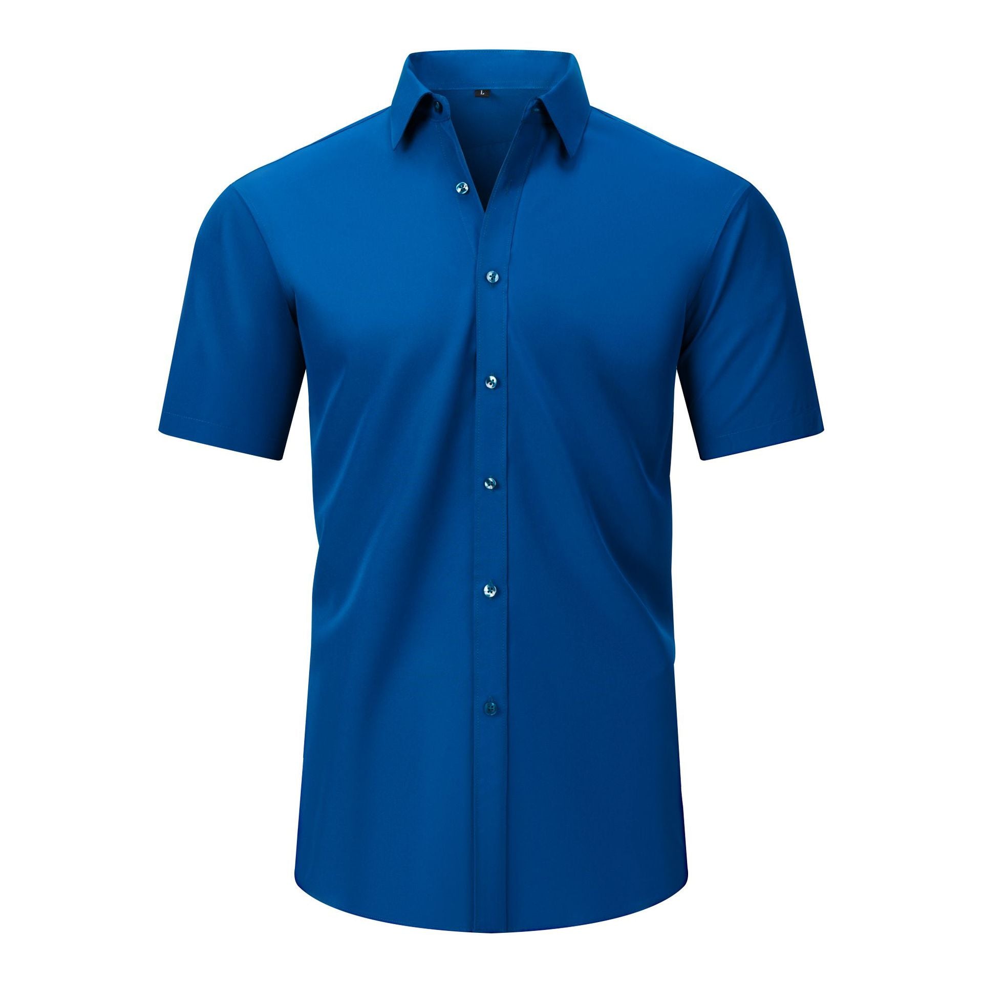 b861b315-6021-4912-8db8-3dcfc5acb5ca.jpg Mens Short-sleeve Stretchy Plus-size Lightweight Shirt Men's Attire Apparel / Clothing - Image 6