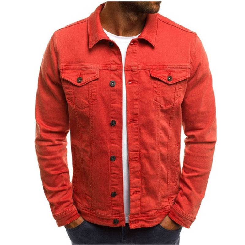 d3951113-f2b2-4110-baf3-49ecc034c966.jpg Casual Men Jacket Denim Button Shirt Men's Attire Apparel / Clothing - Image 9
