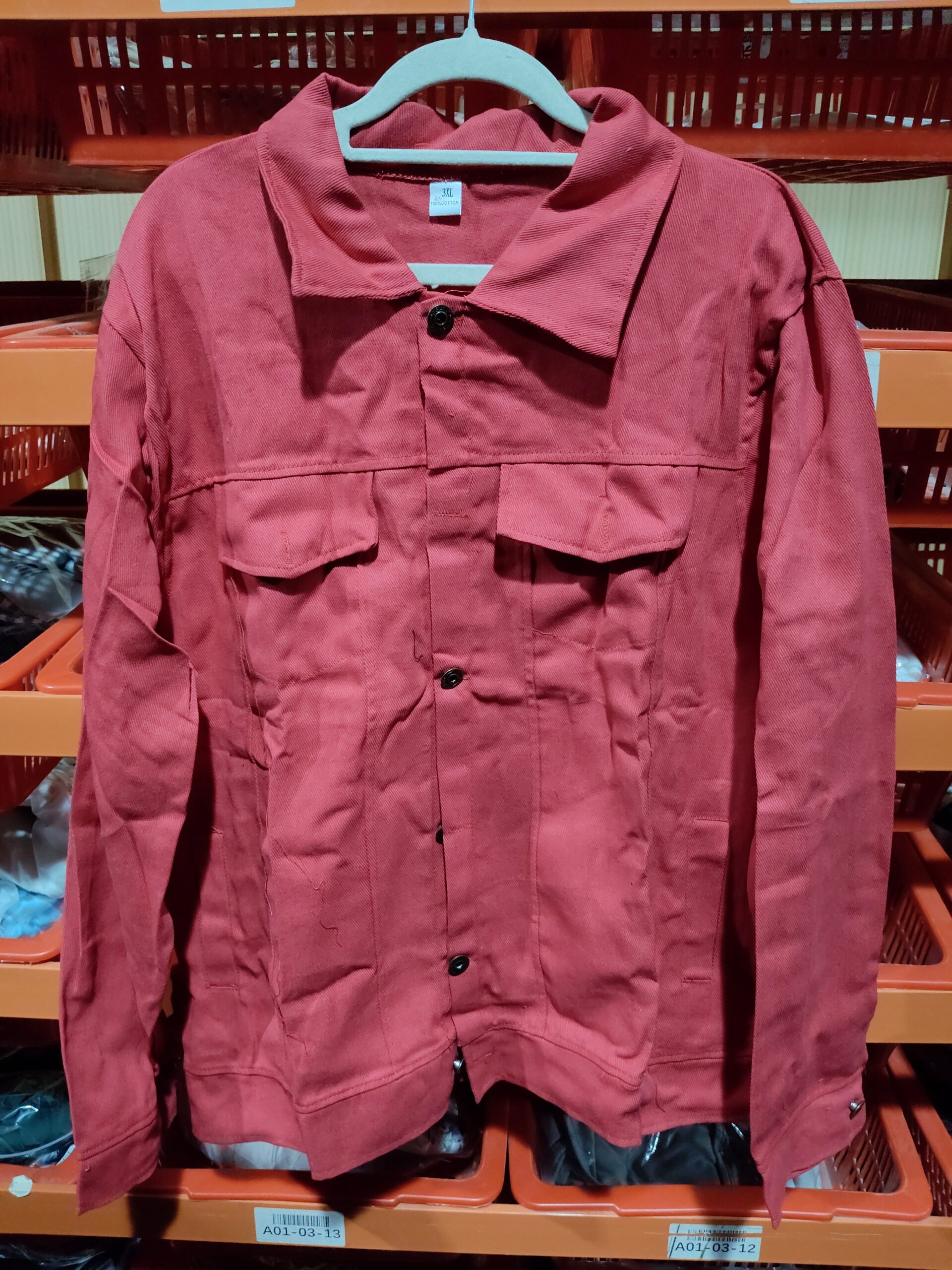 e355e48d-b348-485c-93b0-78d380e006f5.jpg Casual Men Jacket Denim Button Shirt Men's Attire Apparel / Clothing - Image 5