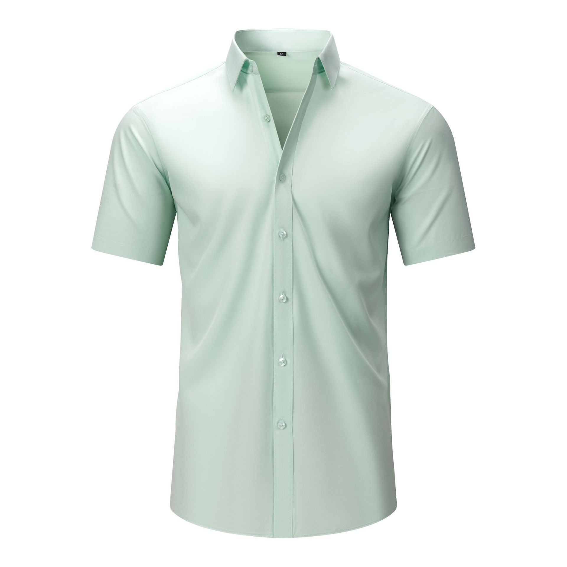 f7cdf439-3993-49bf-abc8-f3dc5e6d119d.jpg Mens Short-sleeve Stretchy Plus-size Lightweight Shirt Men's Attire Apparel / Clothing - Image 7